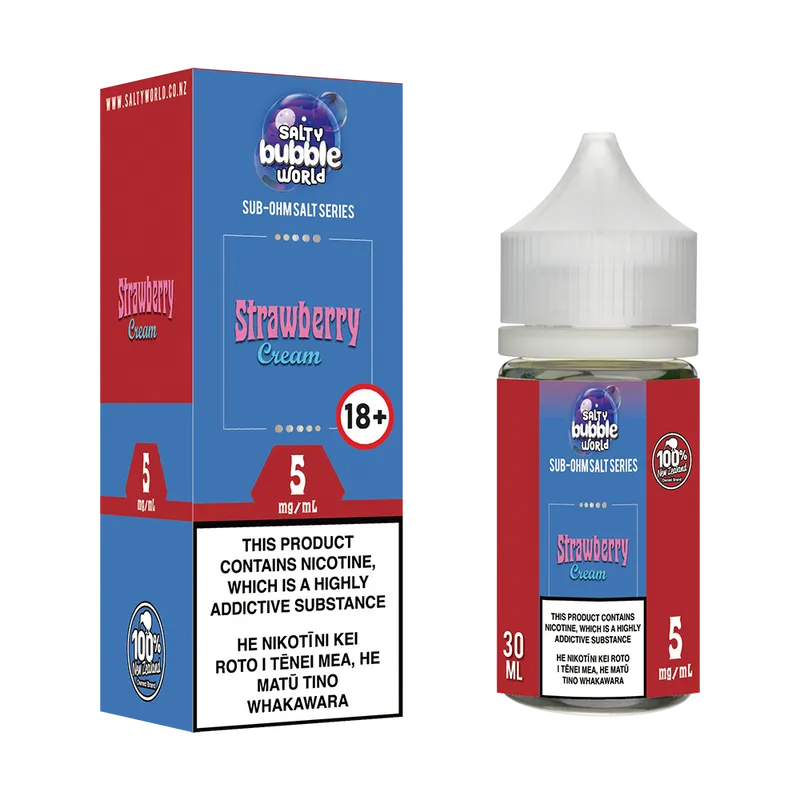 Strawberry Cream Sub-Ohm Nicotine Salt E-liquid - Image 2